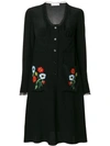 SONIA RYKIEL SONIA RYKIEL EMBROIDERED SHIRT DRESS - BLACK,194054062412631484