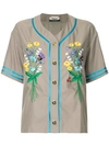 MUVEIL EMBROIDERED BUTTON SHIRT,MA74FB00212630483