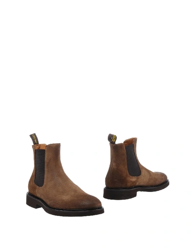 DOUCAL'S DOUCAL'S MAN ANKLE BOOTS KHAKI SIZE 6 SOFT LEATHER,11447690QF 6