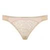 Emma Harris Tiffany Mesh Back Thong In Neutral