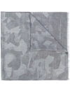 FERRAGAMO CAMOUFLAGE PRINT SCARF,68266212872800