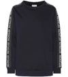 MONCLER LOGO PRINTED COTTON SWEATSHIRT,P00312548