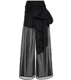 ALEXANDRE VAUTHIER EMBELLISHED COTTON TROUSERS,P00316451