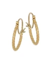 AMALI 18K Yellow Gold Stardust Knotted Hoops