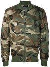 ALPHA INDUSTRIES camouflage print bomber jacket,15610140812677394