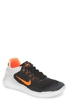 Nike Men's Free Run 2018 Running Sneakers From Finish Line In Black/ Crimson/ Vast Grey