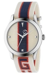 GUCCI G-TIMELESS NYLON STRAP WATCH, 37MM,YA1264071