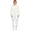 MM6 MAISON MARGIELA WHITE BELTED TRENCH COAT,S32AH0029 S48447