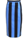 PRADA STRIPED SKIRT,10566125