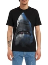 Givenchy Shark Print Cotton Short Sleeve T Shirt In Black