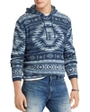 POLO RALPH LAUREN PATTERNED HOODED SWEATER,710693035001