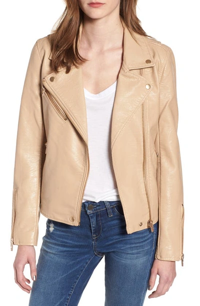 Blanknyc Faux Leather Moto Jacket In Play The Field