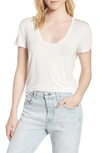 Splendid Sloane Scoop-neck T-shirt In White