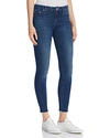 Mother Looker Ankle Fray Skinny Jeans In Fast Times In The Buck Stops Here