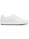 GIORGIO ARMANI emblossed slip-on sneakers,X2X075XF24012857756