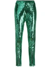 LANEUS embellished sequin trousers,PND10012856328