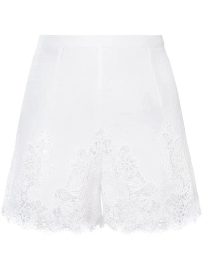 Ermanno Scervino High-waisted Lace Shorts In White