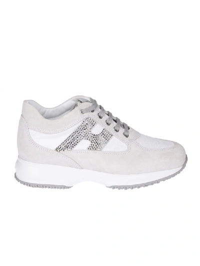 Hogan Interactive H-strass Trainers In White
