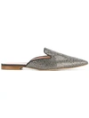 ALBERTA FERRETTI ALBERTA FERRETTI STUDDED POINTED SLIPPERS - METALLIC,A6602830112853111