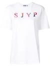 SJYP logo patch T-shirt,PWMS2WX13900012858890