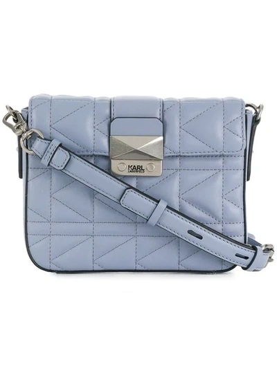 Karl Lagerfeld K/kuilted New Mini Crossbody Bag - Blue