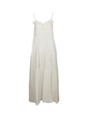 SEE BY CHLOÉ FLORAL APPLIQUE LONG DRESS,10566835