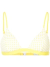 ONIA ONIA DANNI GINGHAM TOP - YELLOW,WTS1015721012720623