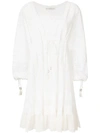 ETRO ETRO PEASANT-STYLE DRESS - WHITE,17824462612833553