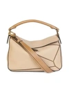 Loewe Puzzle Medium Multi-function Leather Bag In Sand/mink Colour