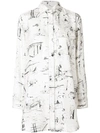 BURBERRY landmark print shirt,407268012847983