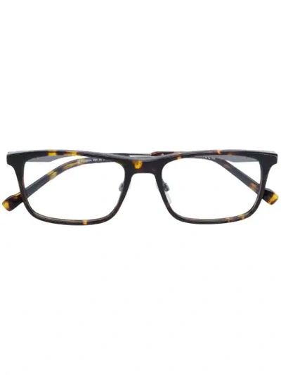 Pierre Cardin Eyewear Square-frame Glasses In Brown