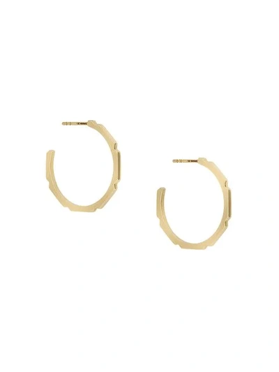 Astley Clarke Large Aubar Hoop Earrings - Metallic