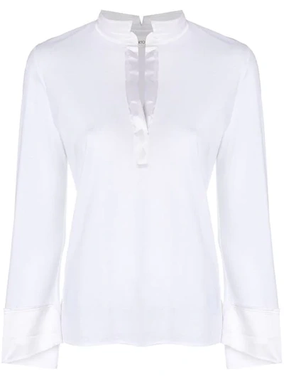 Lamberto Losani V-neck Sweater In White