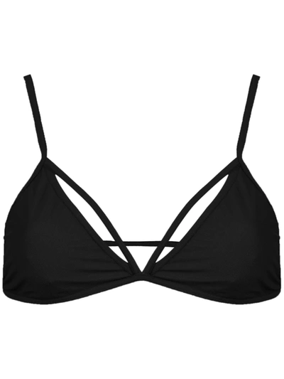 Olympiah Wari Triangle Bra In Black