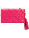 TORY BURCH TORY BURCH FLEMING FLAT WALLET CROSSBAG - PINK,46449FLEMINGFLAT12853139