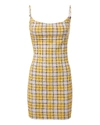 MIAOU Viki Plaid Mini Dress,3001PLYVIKIPLAID