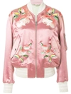 GUCCI FLORAL EMBROIDERED BOMBER JACKET,491056XR97512832942