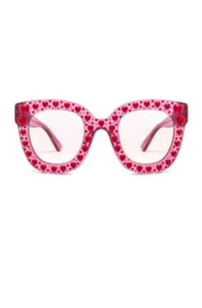 Gucci Women's Swarovski Crystal-embellished Cat Eye Sunglasses, 49mm In Pink