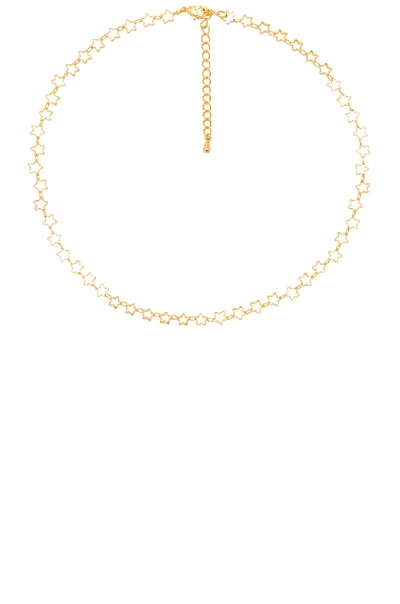 Five And Two Deja Star Choker In Gold