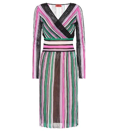 Missoni Cotton-blend Striped Dress In Multicolour