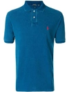 Polo Ralph Lauren Embroidered Logo Polo Shirt In Blue