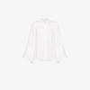 ADAM LIPPES ADAM LIPPES BUTTONED LONG SLEEVE SILK BLOUSE,S18106SE12536554