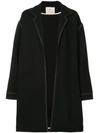 BY. BONNIE YOUNG CONTRAST TRIMMED OVERSIZED COAT,S18101C12859552