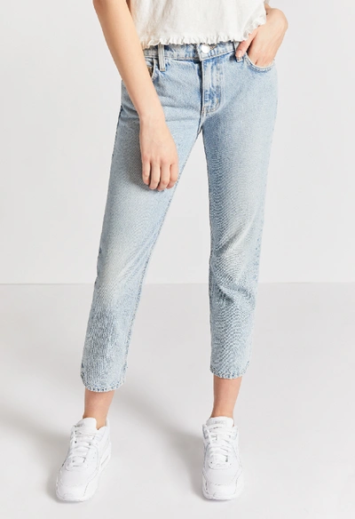 Current Elliott The Cropped Straight Jean In Light Indigo