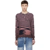 MISSONI MISSONI PINK LONG SLEEVE STRIPED POLO,539143