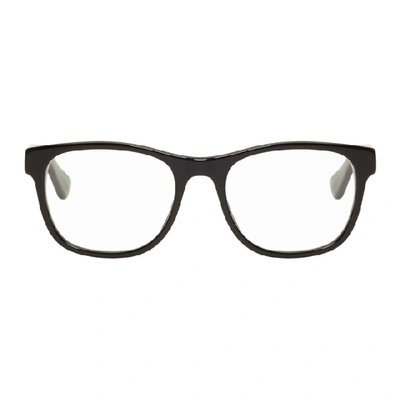 Gucci Eyewear Web Arm Square Glasses - 黑色 In Black