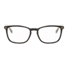 GUCCI BLACK RECTANGLE GLASSES,GG0188O