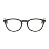 GUCCI Black Round Shiny Glasses,GG0187O