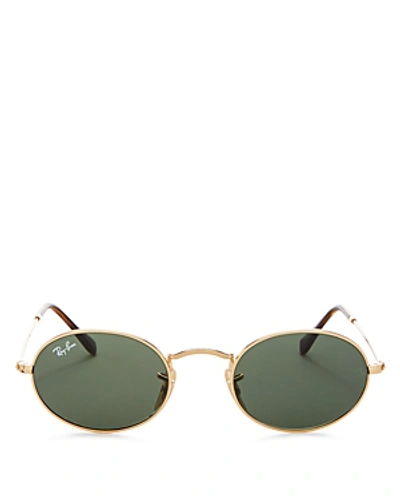 Ray Ban Ray-ban Unisex Mirrored Round Sunglasses, 48mm In Gold/gray