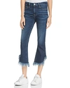 FRAME LE CROP FRAYED-HEM MINI BOOTCUT JEANS IN BAYBERRY,LCMBSR415